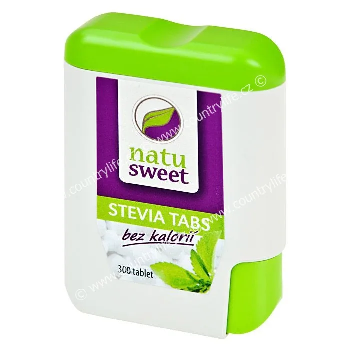 NATUSWEET Stevia Sweetener, 300 tablets in a dispenser