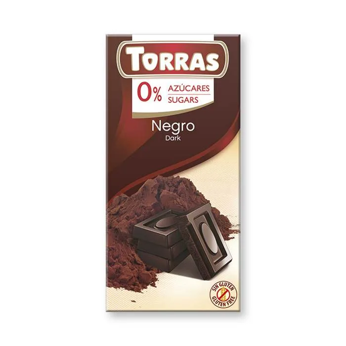 Torras Dark Chocolate 52% with no added sugar