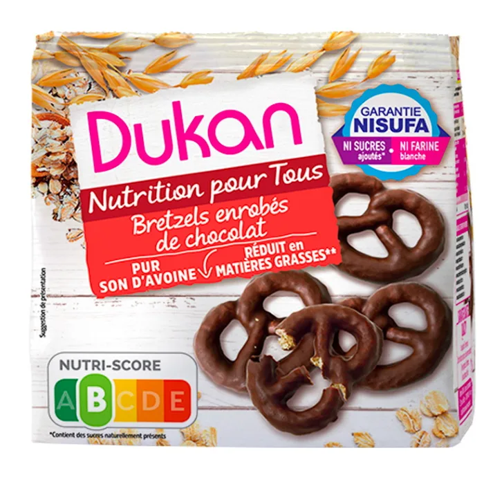 Dukan® chocolate-coated pretzels