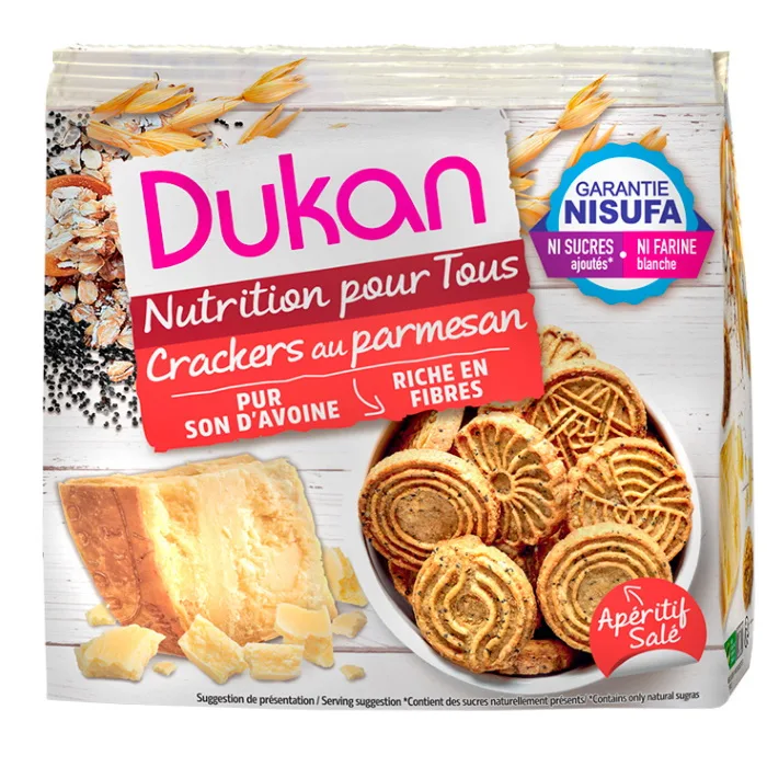 Dukan®-Mini-Salzgebäck mit Parmesan und Samen