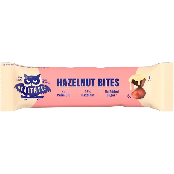 HealthyCo Hazelnut bites bez přidaného cukru
