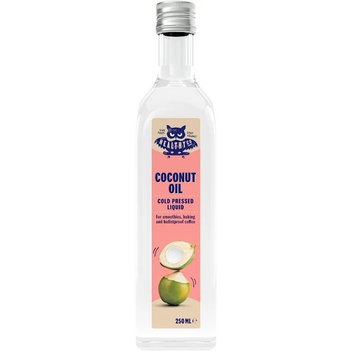 HealthyCo Cold-pressed liquid coconut oil, 250 ml