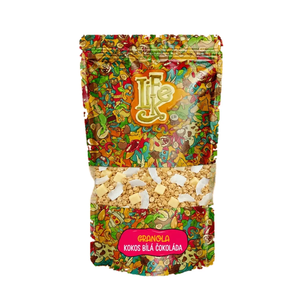 LifeLike Granola Kokos bílá čokoláda