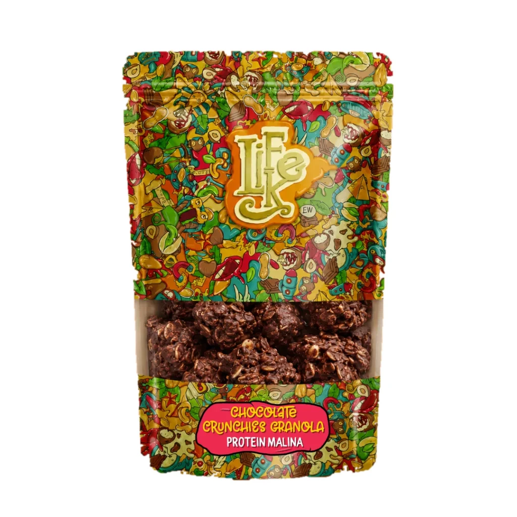 LifeLike Chocolate Crunchies Granola Malina