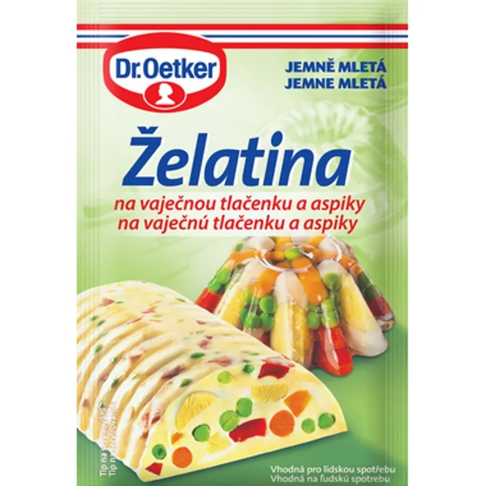 Dr Oetker’s gelatine for egg aspic and aspics