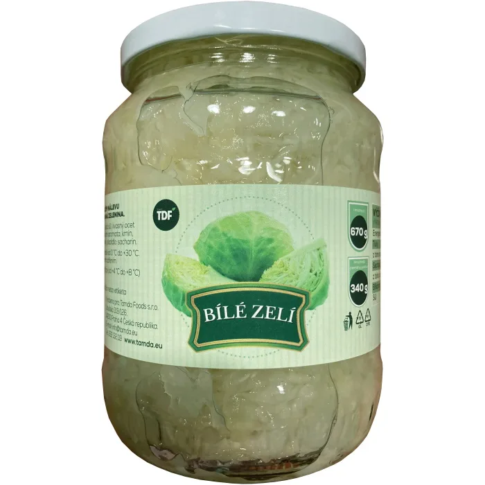 Bílé zelí TDF ve sladkokyselém nálevu se sladidlem