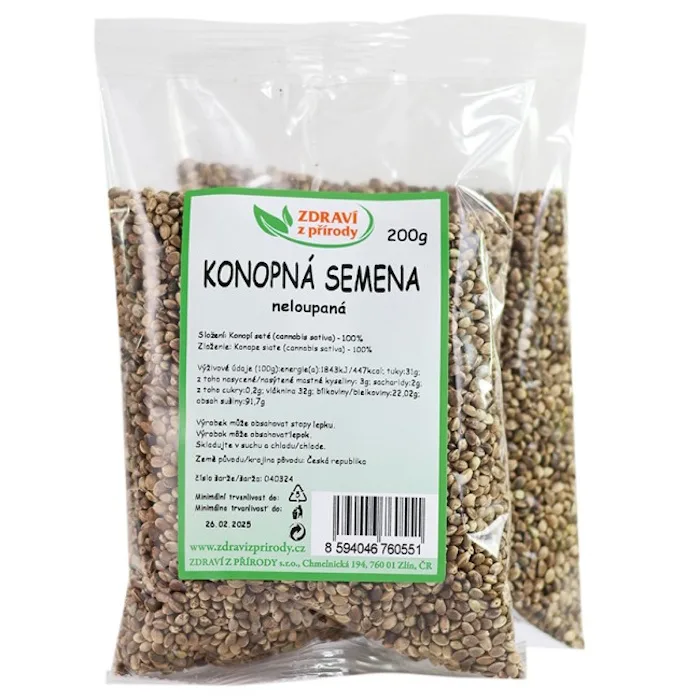 Konopné semínko neloupané 200g