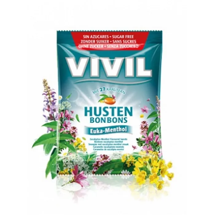 VIVIL Bonbony Husten – Eukalyptus a mentol
