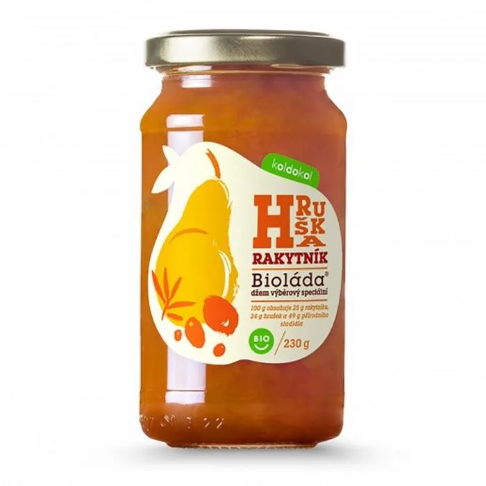 Bioláda SEA BUCKTHORN and PEAR – premium jam with no added sugar