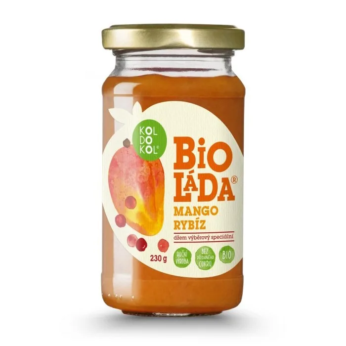 Bioláda MANGO and REDCURRANT – premium jam with no added sugar